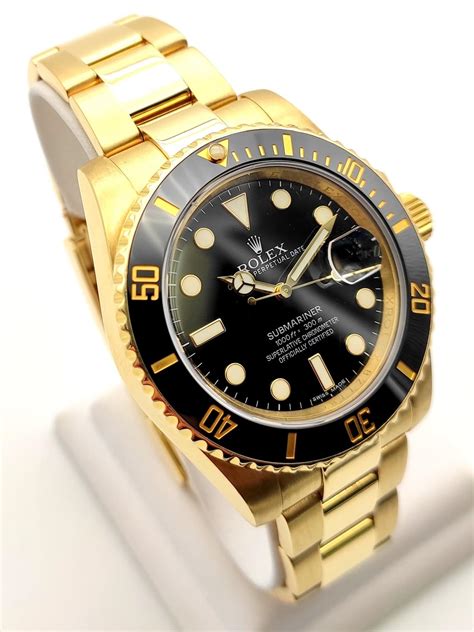 zwarte rolex|rolex yellow gold watch.